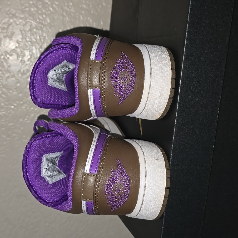 Jordan Kids' Brown and Purple Sneakers - Picture 4 of 5